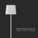LED Saules enerģijas aptumšojama magnētiska skārienvadāma lādējama galda lampa LED/5W/5V 3000-6000K 3600 mAh IP65 balta