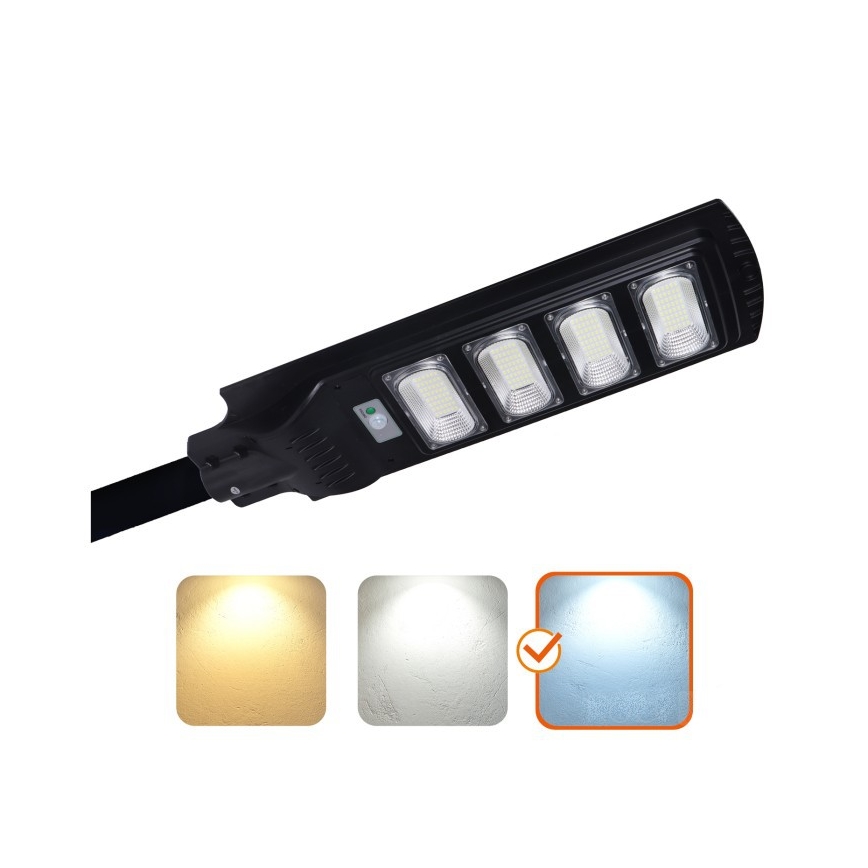 LED regulējama saules ielas lampa ar sensoru URBI LED/11W/3,2V 6500K 15000 mAh IP54 + tālvadība