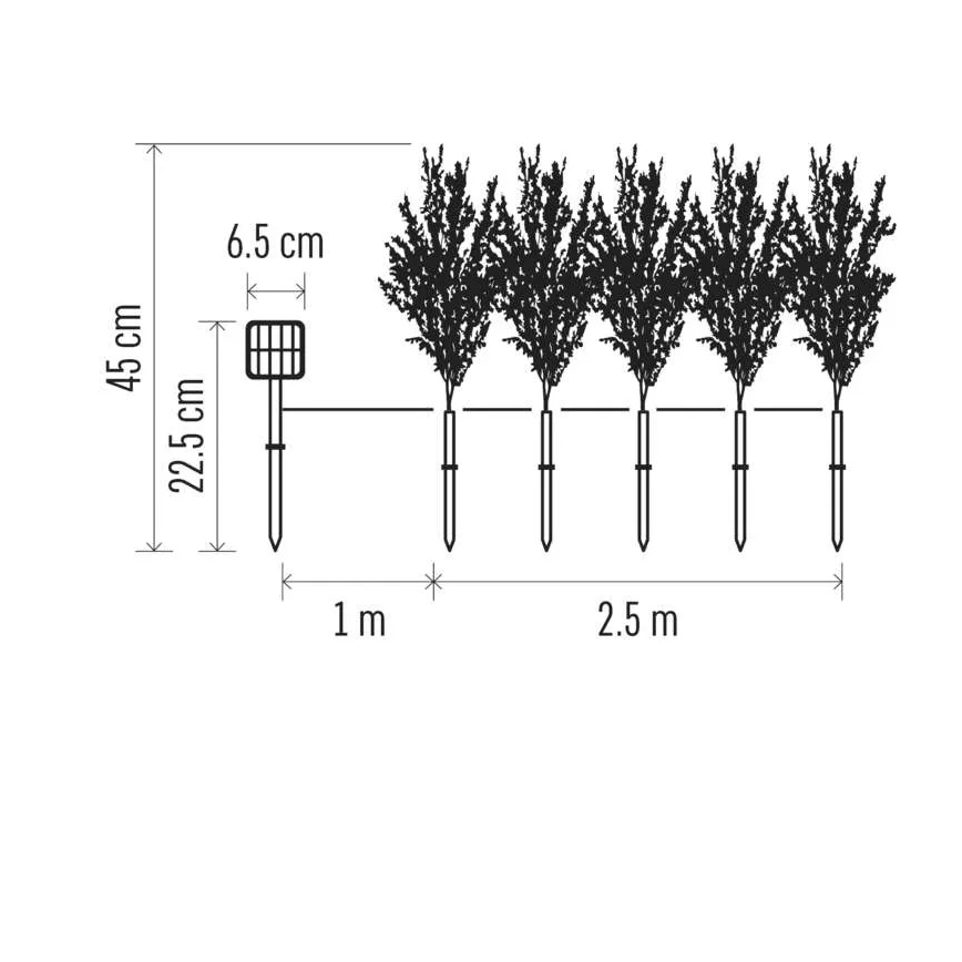 LED saules dekorācija 50xLED/3W/1,2V 600 mAh IP44