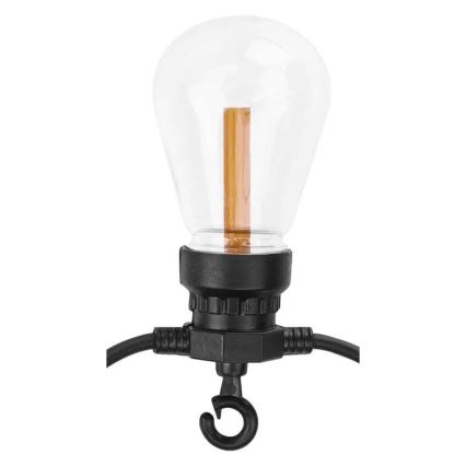 LED saules dekoratīvā virtene 10xLED/0,6W/1,2V 4,5m IP44 800 mAh