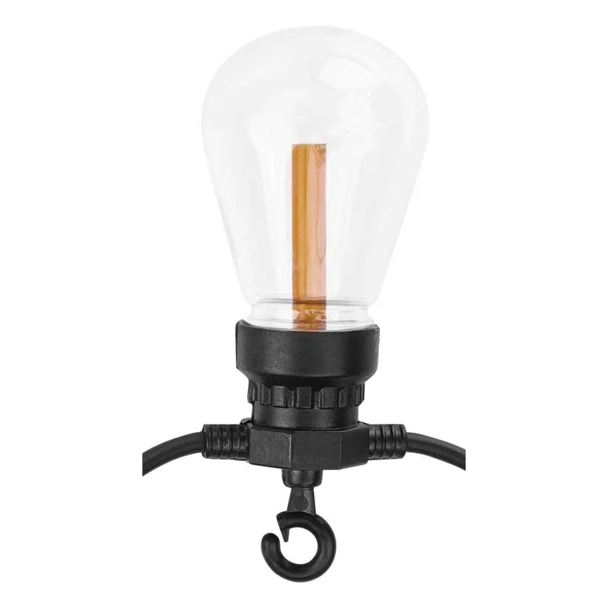 LED saules dekoratīvā virtene 10xLED/0,6W/1,2V 4,5m IP44 800 mAh