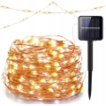LED saules dekoratīvā virtene 200xLED/1,2V 800 mAh 12 m IP44 melna