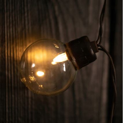 LED saules dekoratīvā virtene 20xLED/8 režīmi 500 mAh 7,6 m IP67 silti balta