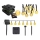 LED saules dekoratīvā virtene 30 LED, 8 funkcijas, 500 mAh, 6,5 m, IP67, silti balta