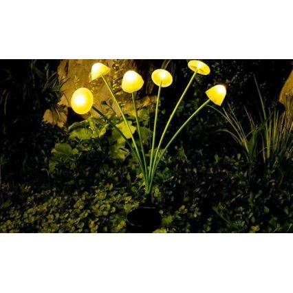 LED saules dekoratīvais gaismeklis ar sensoru 6xLED/1,2V 3000K 72 cm 600 mAh IP44