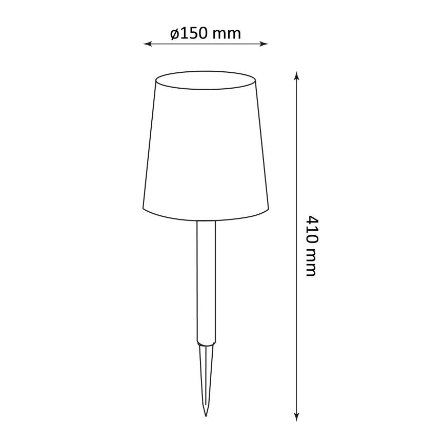 LED saules enerģijas apgaismojums RUMBA LED/1,2V IP44