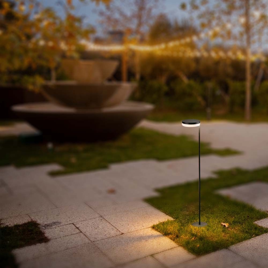 LED Saules enerģijas āra lampa LED/2W/3,7V 3000K IP54 melna