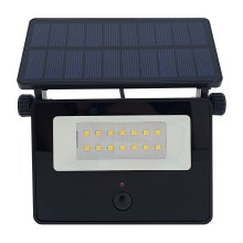 LED Saules enerģijas āra prožektors ar sensoru LED/2W/3,7V 4200K IP44