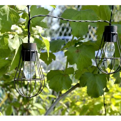 LED Saules enerģijas āra virtene 10xLED/1,2V 300 mAh 3,8 m IP44