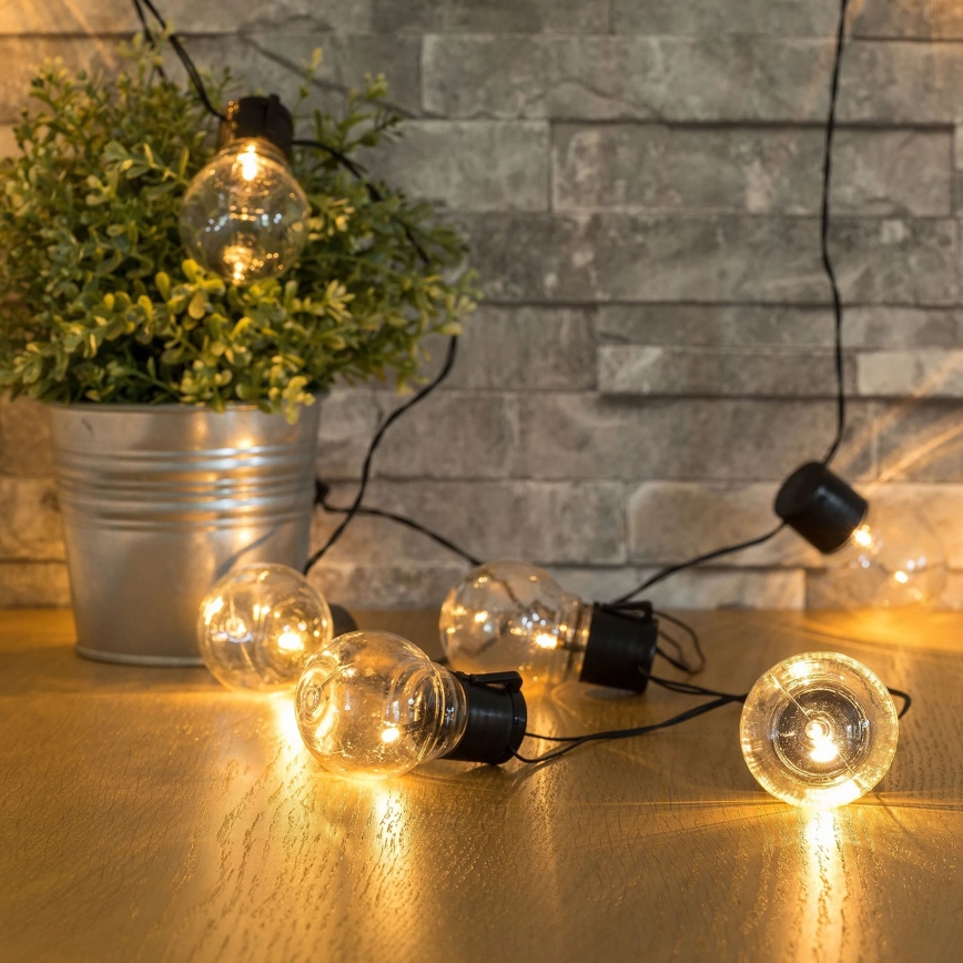 LED Saules enerģijas dekoratīva virtene LED/1,2V 300 mAh 3,8 m IP44