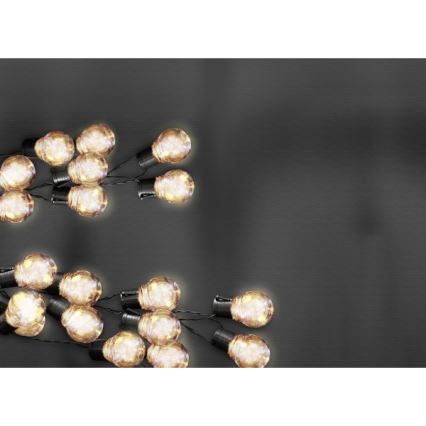 LED Saules enerģijas dekoratīva virtene LED/1,2V 300 mAh 3,8 m IP44