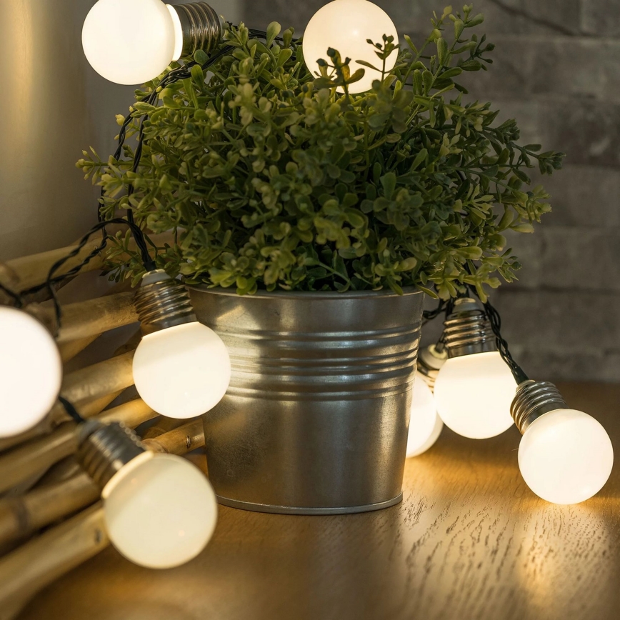 LED Saules enerģijas dekoratīva virtene LED/1,2V 300 mAh 3,8 m IP44