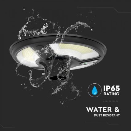 LED Saules enerģijas ielas lampa ar sensoru LED/10W/3,2V IP65 4000K + tālvadības pults