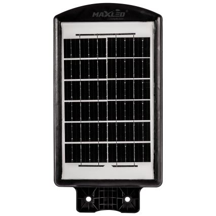 LED Aptumšojama saules enerģijas ielu lampa ar sensoru LED/120W/6V 6500K IP65 melna + tālvadības pults
