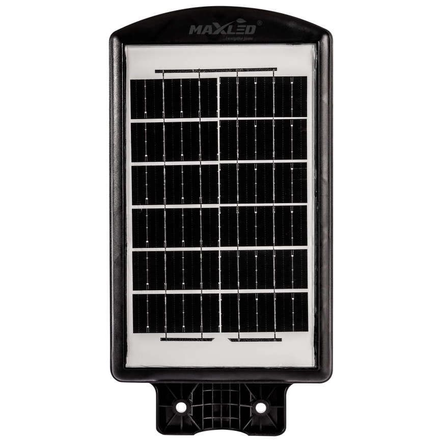 LED Aptumšojama saules enerģijas ielu lampa ar sensoru LED/120W/6V 6500K IP65 melna + tālvadības pults