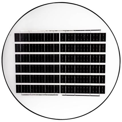 LED Aptumšojama saules enerģijas ielu lampa ar sensoru LED/15W/6V 11000 mAh 6500K IP65 melna + tālvadības pults