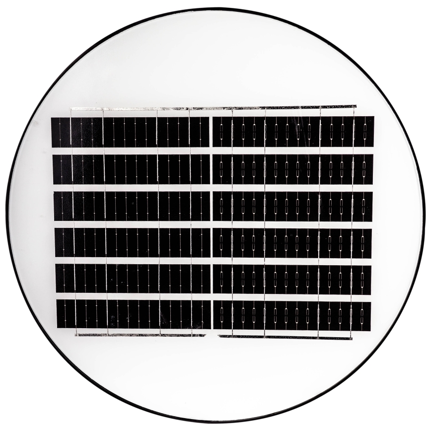 LED Aptumšojama saules enerģijas ielu lampa ar sensoru LED/15W/6V 11000 mAh 6500K IP65 melna + tālvadības pults