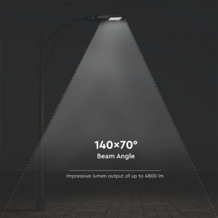 LED Saules enerģijas ielas lampa ar sensoru LED/40W/9,6V IP65 4000K + tālvadības pults