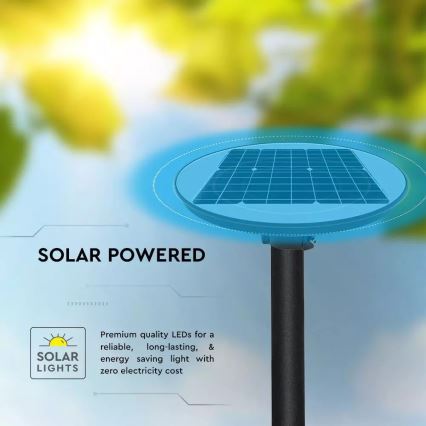 LED Saules enerģijas ielas lampa ar sensoru LED/7,5W/3,2V IP65 4000K 15000 mAh + tālvadības pults