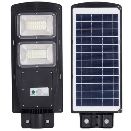 LED Saules enerģijas ielas lampa ar sensoru STREET 2xLED/6W/3,2V 12000 mAh IP65 + tālvadības pults