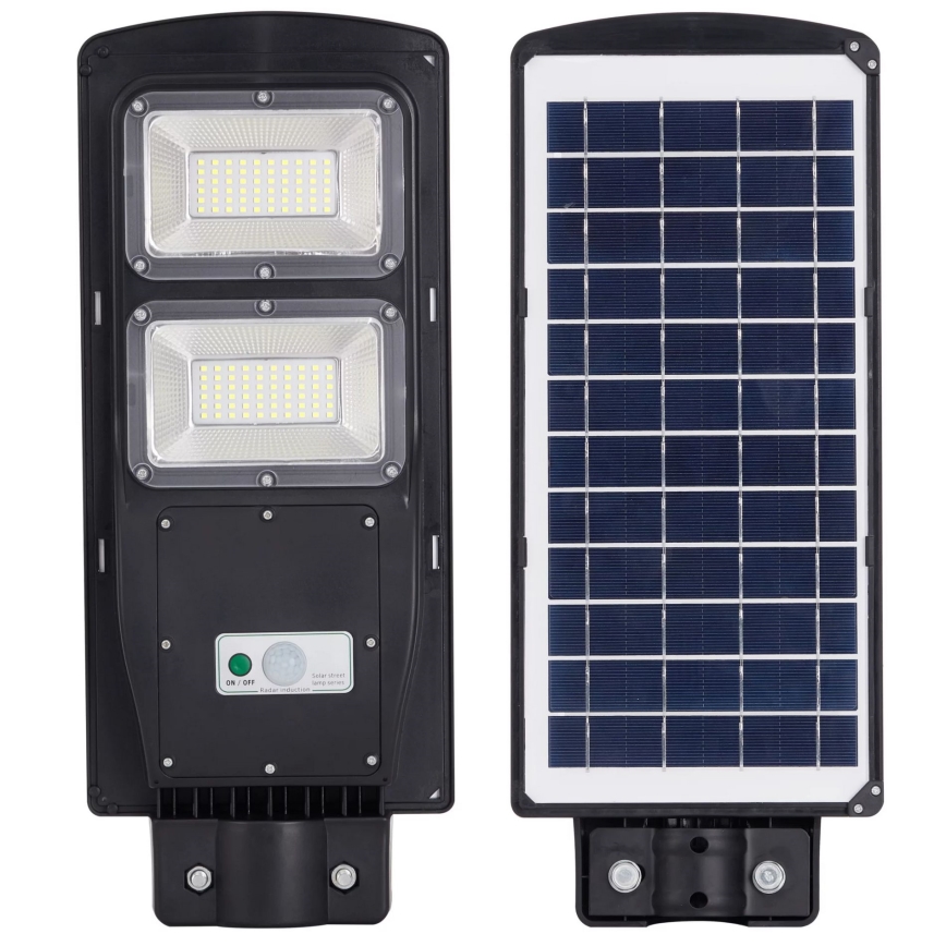 LED Saules enerģijas ielas lampa ar sensoru STREET 2xLED/6W/3,2V 12000 mAh IP65 + tālvadības pults