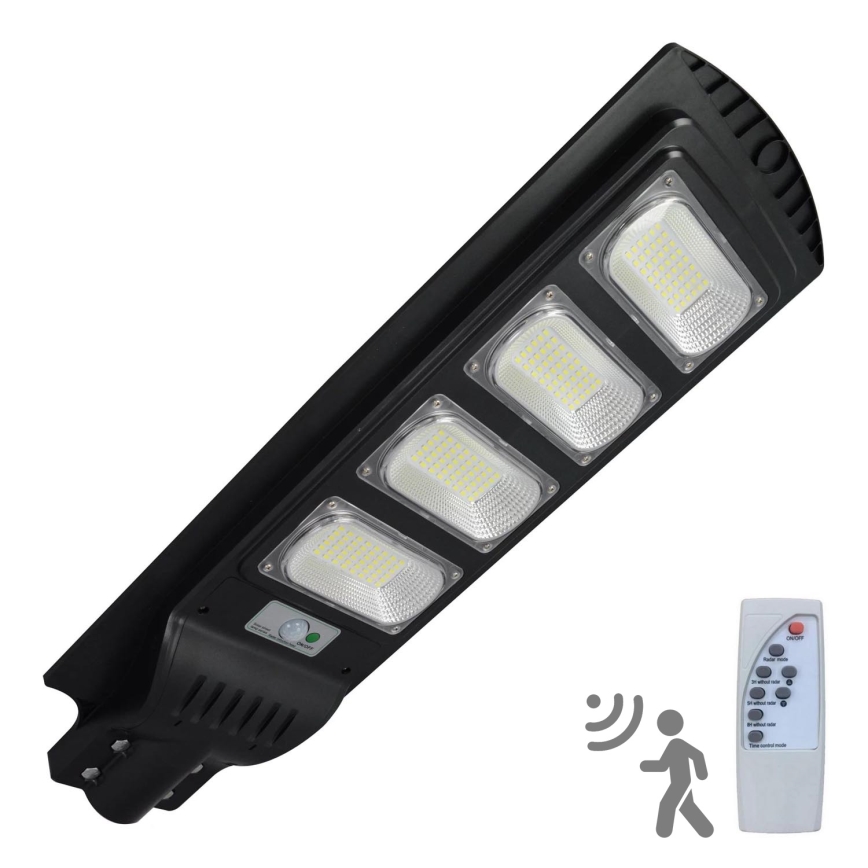 LED Saules enerģijas ielas lampa ar sensoru STREET LED/15W/3,2V IP65 + tālvadības pults