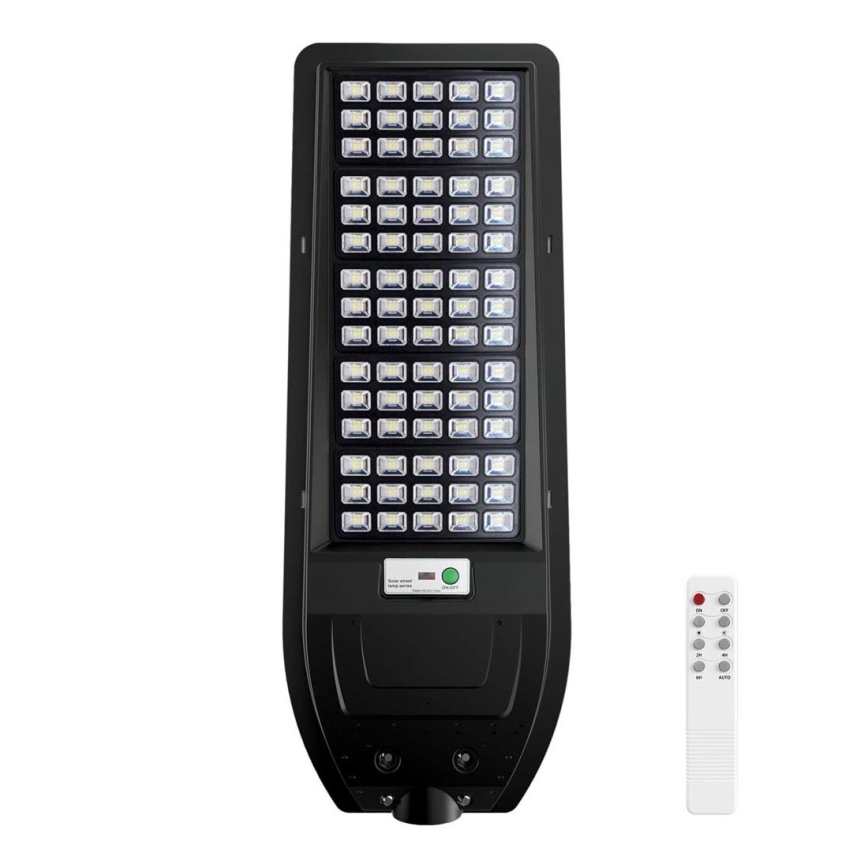 LED Saules enerģijas ielas lampa VIA 200W/20000 mAh 3,2V 6000K IP54 + tālvadības pults