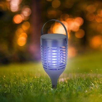 LED Saules enerģijas kukaiņu iznīcinātājs 3in1 LED/1,3W/3,7V IP24 20 mm 2200 mAh