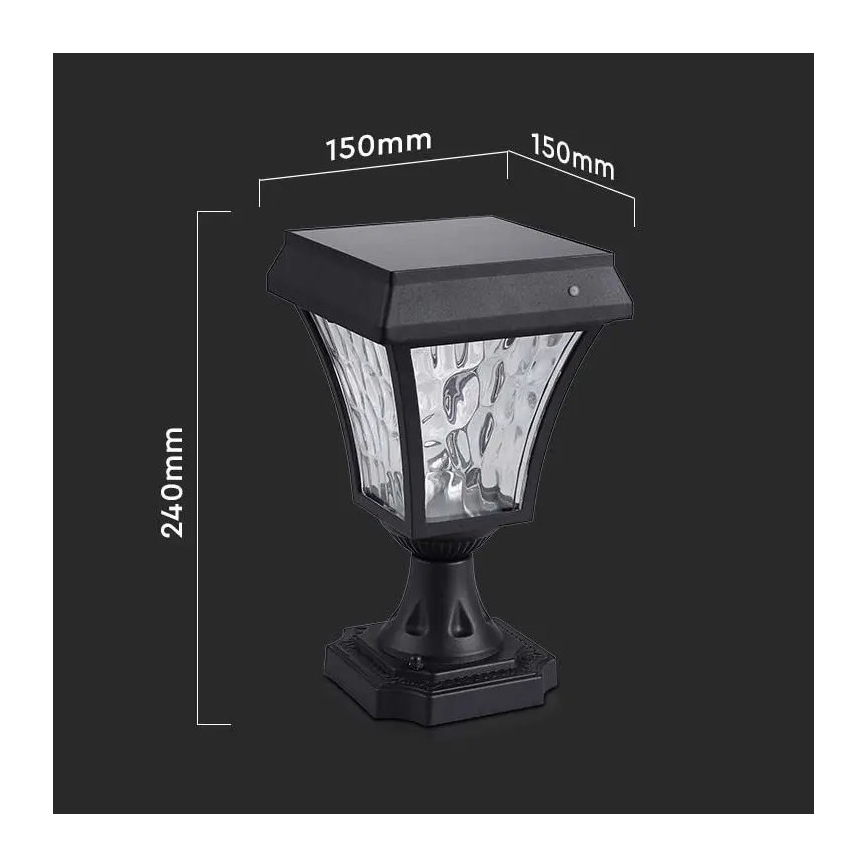 LED Saules enerģijas lampa 3in1 LED/2W/5,5V IP65