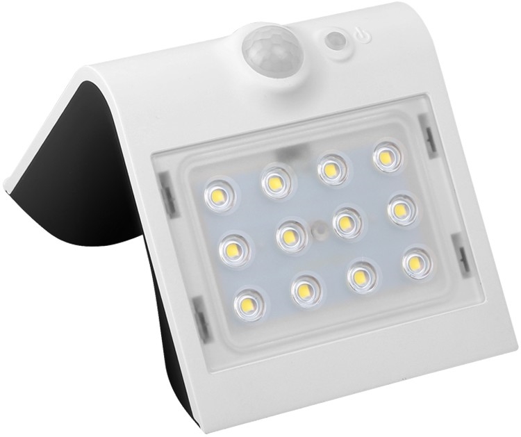 LED Saules enerģijas lampa ar kustību sensoru LED/1,5W/1200 mAh 3,7V IP65