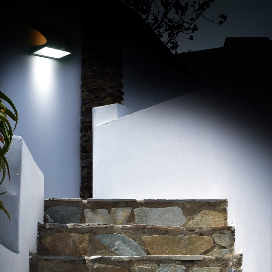 LED  Saules enerģijas lampa ar kustību sensoru LED/6,8W/4000 mAh 3,7V IP65