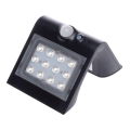 LED Saules enerģijas lampa ar kustību un krēslas sensoru LED/1,5W/1200 mAh 3,7V IP65