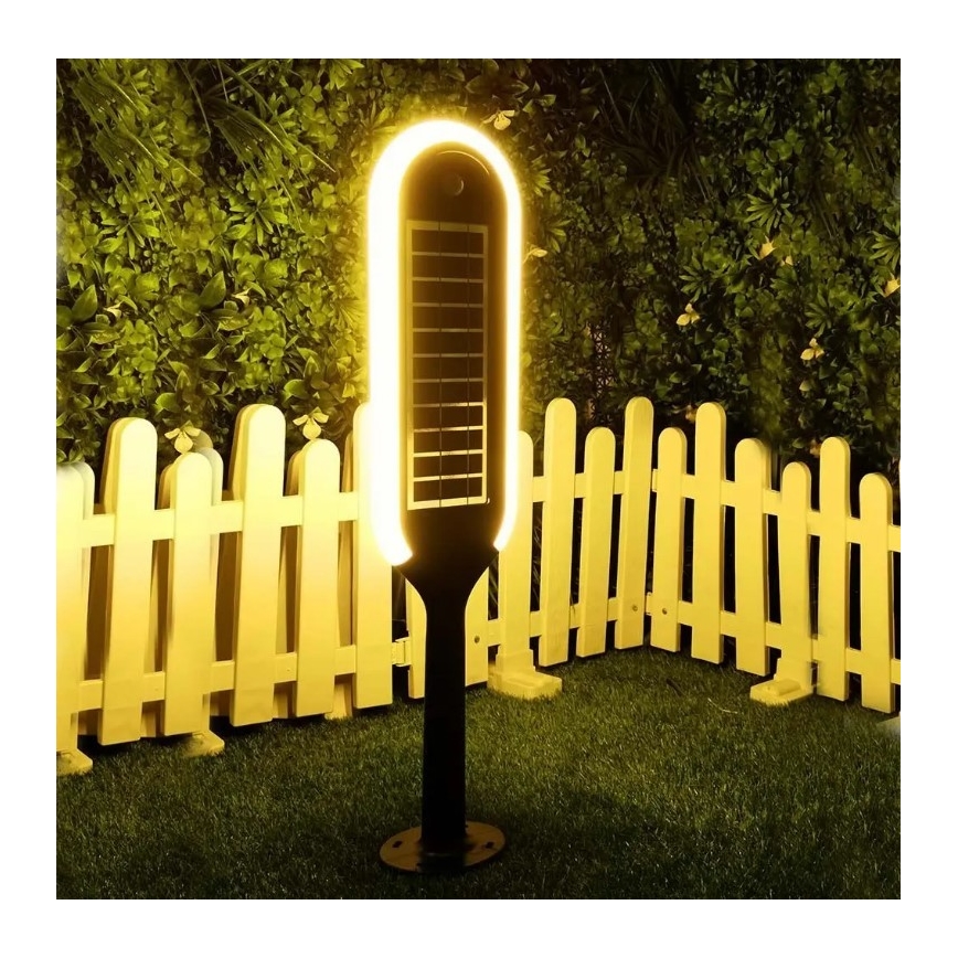 LED Saules enerģijas lampa ar sensoru BOLLARD LED/5W/5,5V 70 cm 3000K IP65 2000 mAh