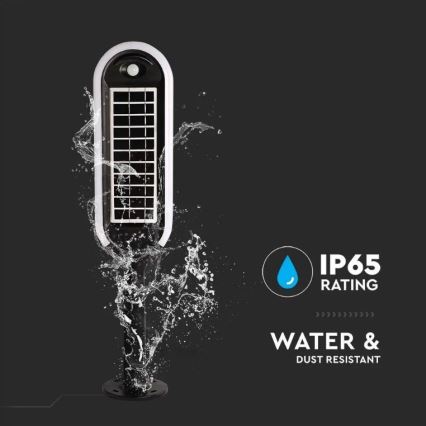 LED Saules enerģijas lampa ar sensoru BOLLARD LED/5W/5,5V 70 cm 3000K IP65 2000 mAh