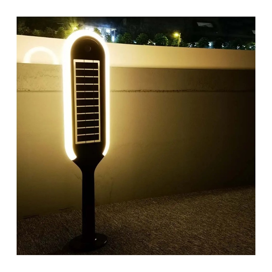 LED Saules enerģijas lampa ar sensoru BOLLARD LED/5W/5,5V 70 cm 4000K IP65 2000 mAh