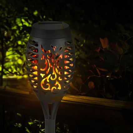 LED Saules enerģijas lampa ar sensoru FUEGO LED/1,2V 200 mAh IP44