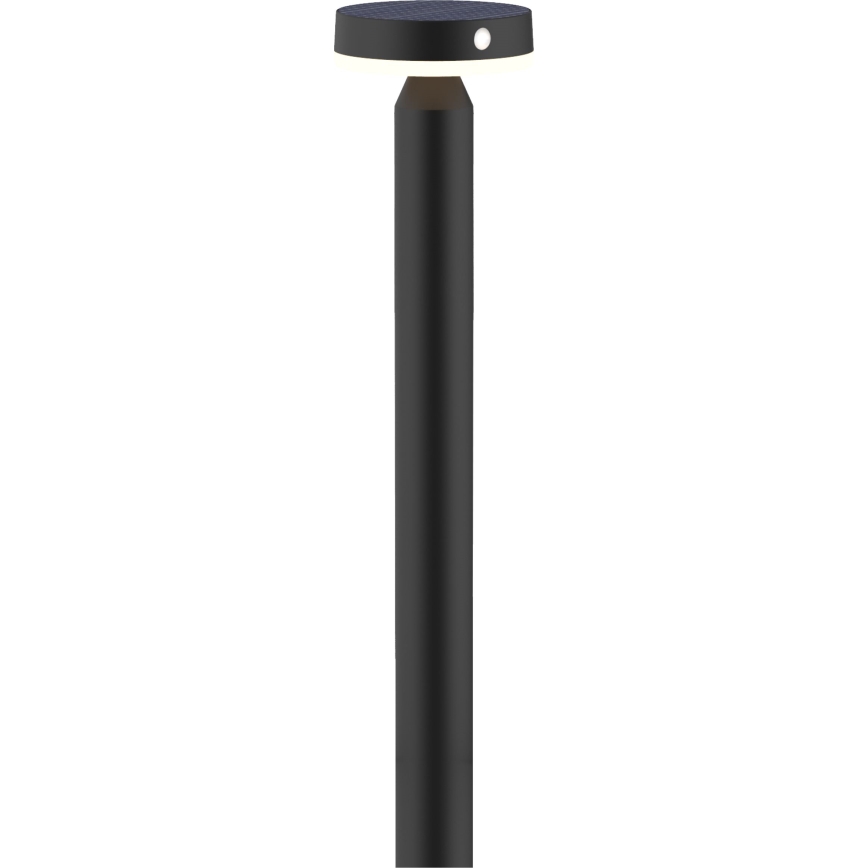 LED Saules enerģijas lampa ar sensoru GWINEA LED/4,5W/3,7V 2000 mAh 50 cm IP44 melna