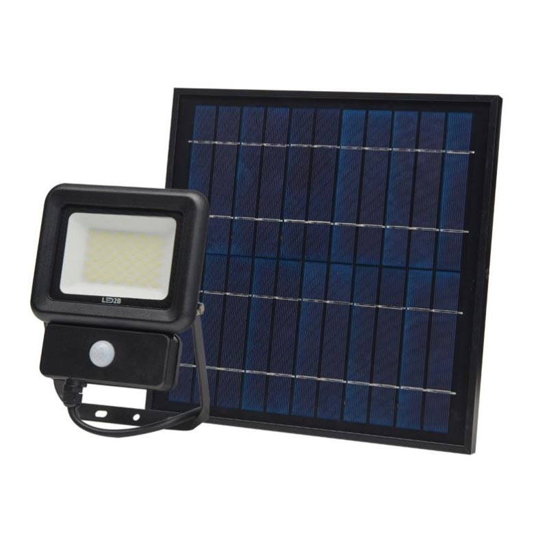 LED Saules enerģijas lampa ar sensoru LED/30W/3,7V 6500K IP65 6600 mAh
