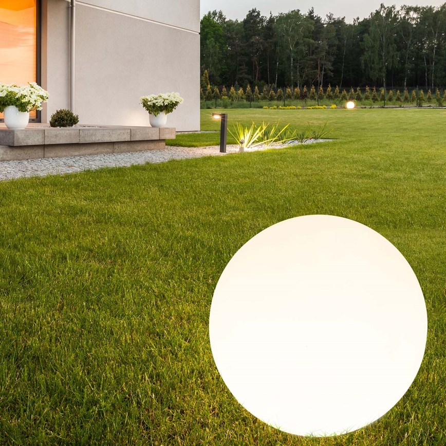 LED Saules enerģijas lampa BALL LED/3,7V 2000 mAh d. 50 cm IP65 balta