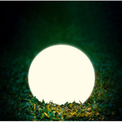LED Saules enerģijas lampa BALL LED/3,7V 2000 mAh d. 50 cm IP65 balta