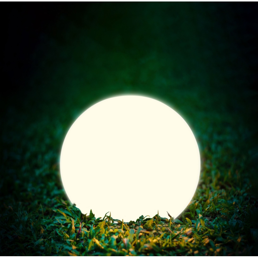 LED Saules enerģijas lampa BALL LED/3,7V 2000 mAh d. 50 cm IP65 balta
