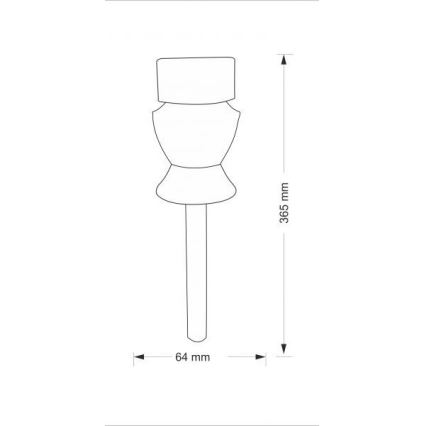 LED  Saules enerģijas lampa CRYSTAL 2xLED-RGB/0,02W/1xAAA matēta hroma