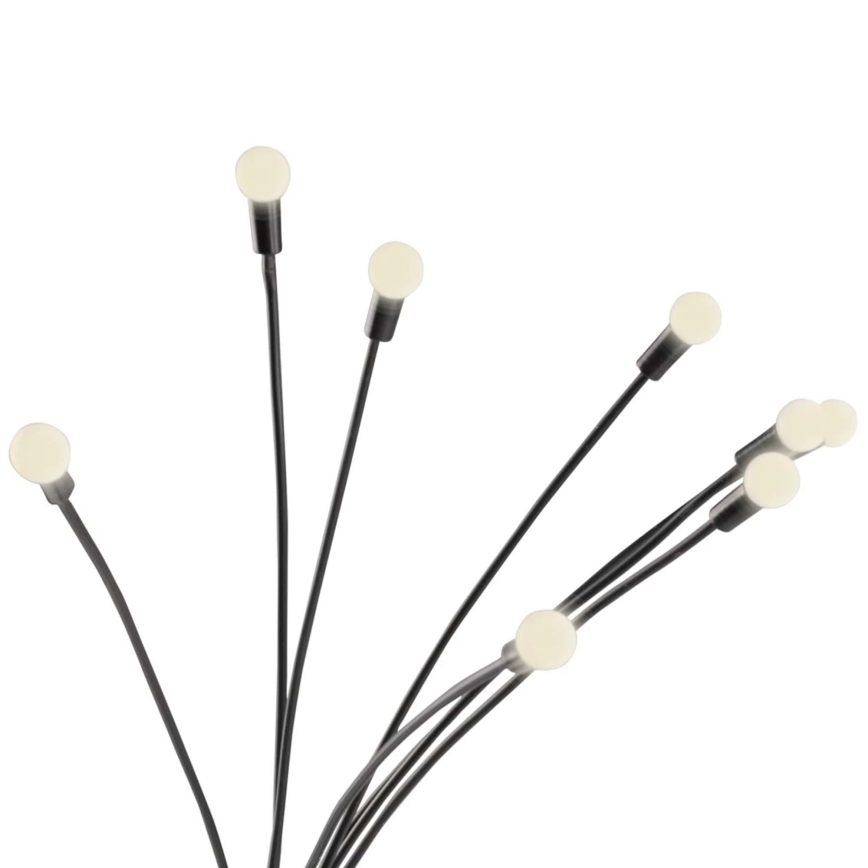 LED Saules enerģijas lampa FIORINI 8xLED/1,2V 600mAh IP44 melna