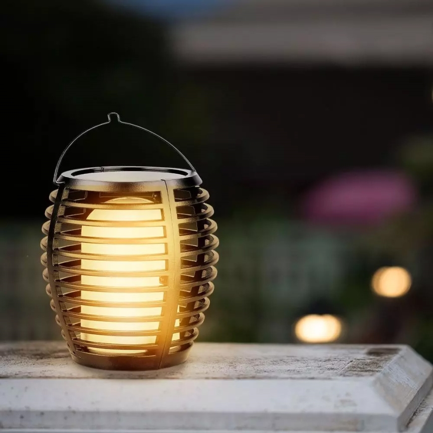 LED Saules enerģijas lampa FLAME 4in1 1xLED/0,45W/3,7V IP44 500 mAh