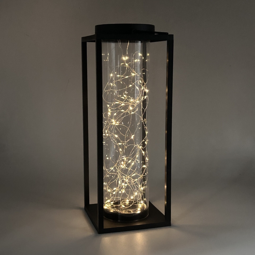 LED Saules enerģijas lampa GLAMOUR LED/1,2V 600 mAh IP44 melna