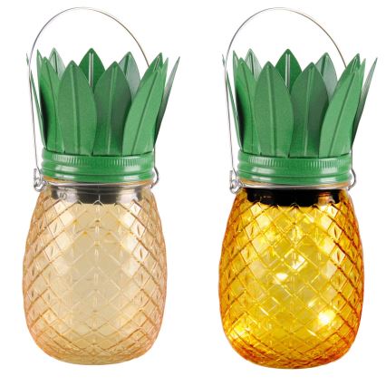 LED Saules enerģijas lampa JAR LED/1,2V 150 mAh IP44 ananāss