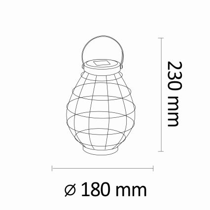 LED Saules enerģijas lampa KOGE LED/1,2V 300 mAh IP44