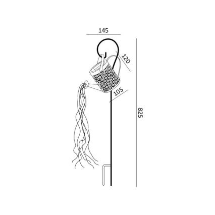 LED Saules enerģijas lampa LED/0,06W/1,2V 2700K IP44