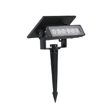 LED Saules enerģijas lampa LED/0,9W/3,7V 3000K IP65 melna