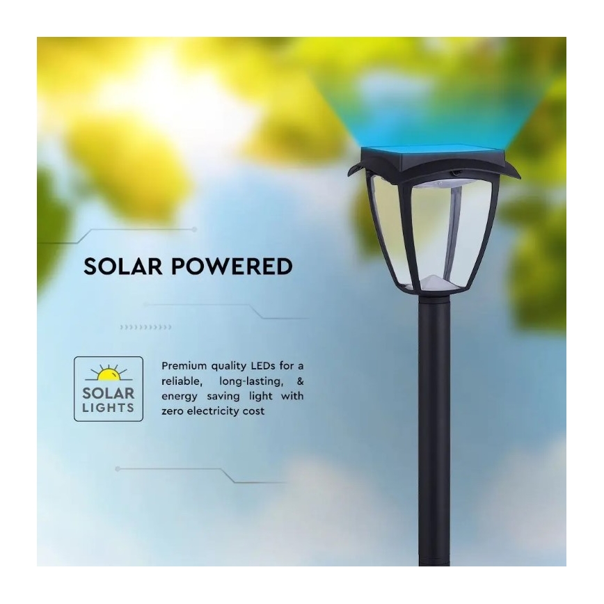 LED Saules enerģijas lampa LED/2W/230V 93 cm 3000/6000K IP65